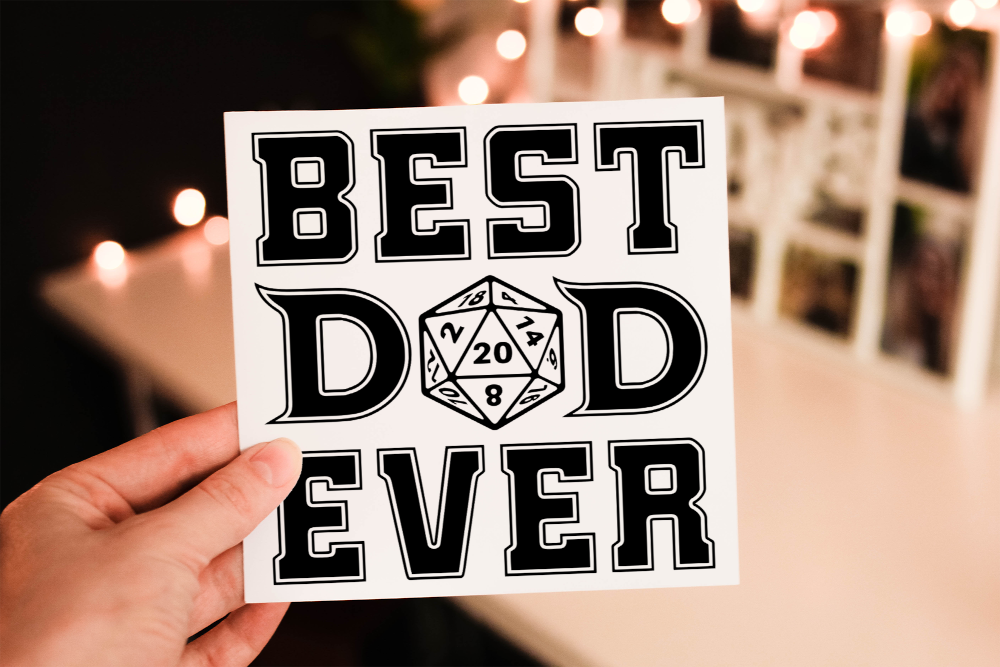 Cerdyn Sul y Tadau Dungeons and Dragons – Best Dad Ever