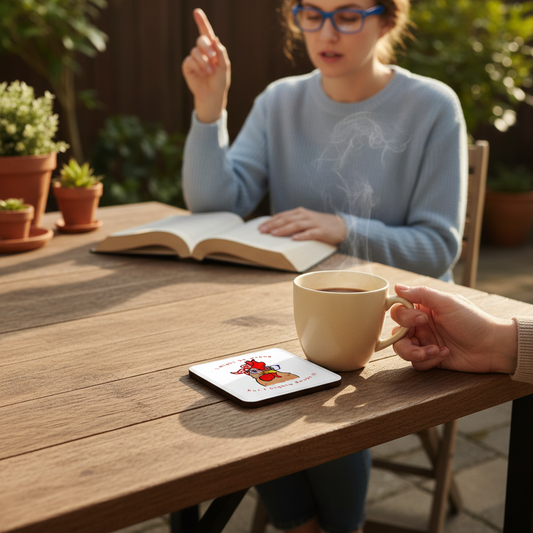 I May Be Wrong Chicken Hardboard Coaster I May Be Wrong Chicken Hardboard Coaster
