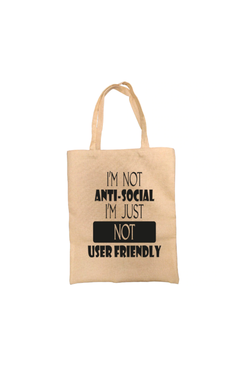 Anti-Social Funny Personalised Tote Bag Anti-Social Funny Personalised Tote Bag