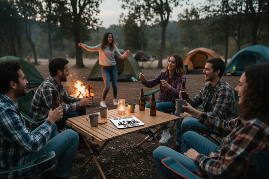 We Go Camping Funny Motorhome Coaster We Go Camping Funny Motorhome Coaster