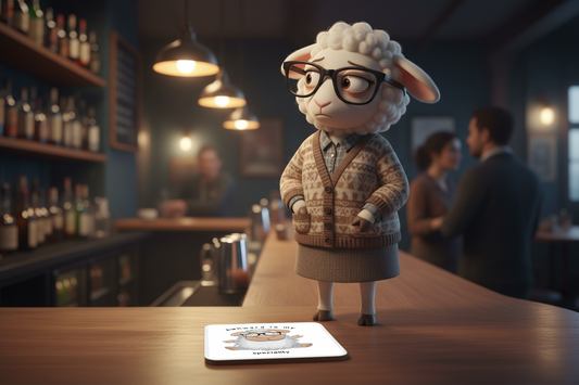 Awkward Is My Speciality Sheep Coaster Awkward Is My Speciality Sheep Coaster