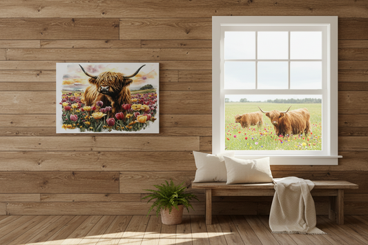Highland Cow.... Glossy Aluminium Print Highland Cow.... Glossy Aluminium Print