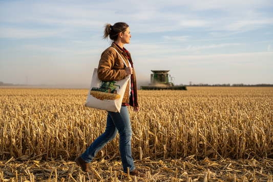 Green Combine Harvester Tote Bag Green Combine Harvester Tote Bag