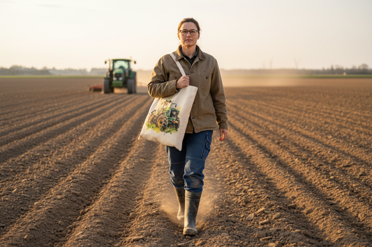 Green Tractor Tote Bag Green Tractor Tote Bag