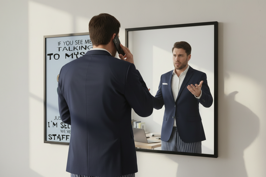 If You See Me Talking To Myself..... Glossy Aluminium Print If You See Me Talking To Myself..... Glossy Aluminium Print