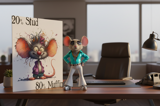 20% Stud.. 80% Muffin..... Glossy Aluminium Print 20% Stud.. 80% Muffin..... Glossy Aluminium Print