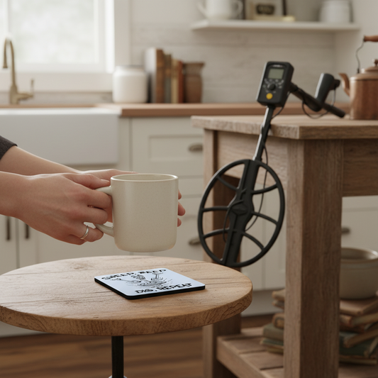 Sweep, Beep, Dig, Repeat Metal Detecting Coaster Sweep, Beep, Dig, Repeat Metal Detecting Coaster