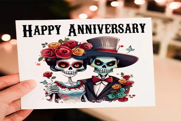 Personalised anniversary cards for couples and wedding anniversaries