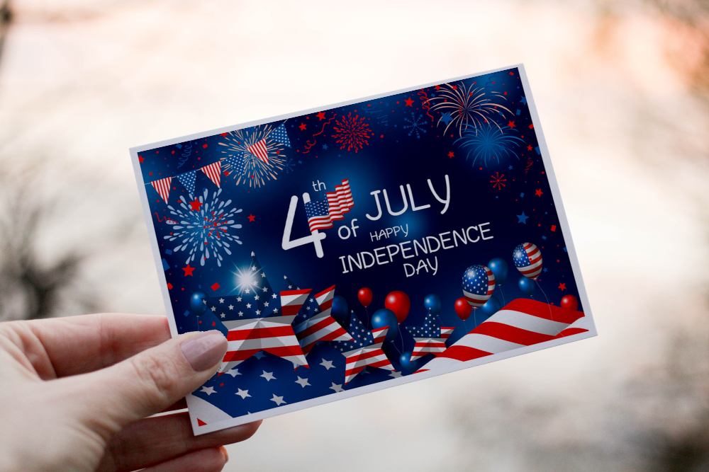 Cerdyn 4 Gorffennaf – Baner a Thân Gwyllt