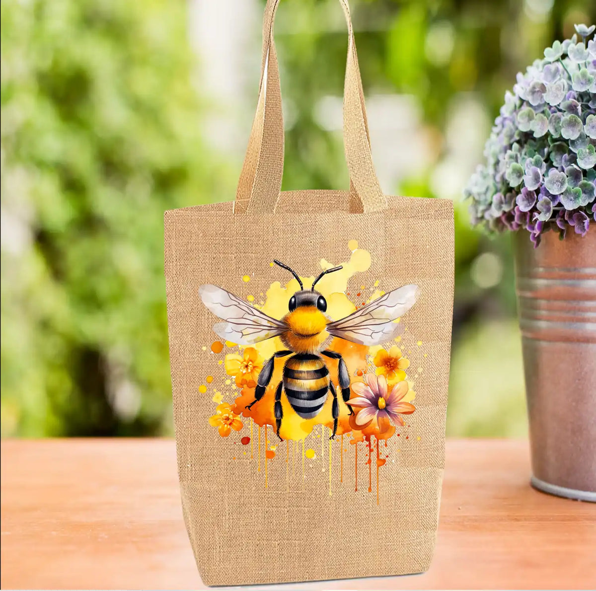 Honey Bee Personalised Tote Bag Honey Bee Personalised Tote Bag