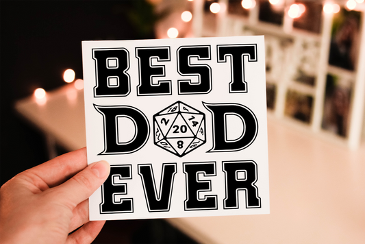 Cerdyn Sul y Tadau Dungeons and Dragons – Best Dad Ever