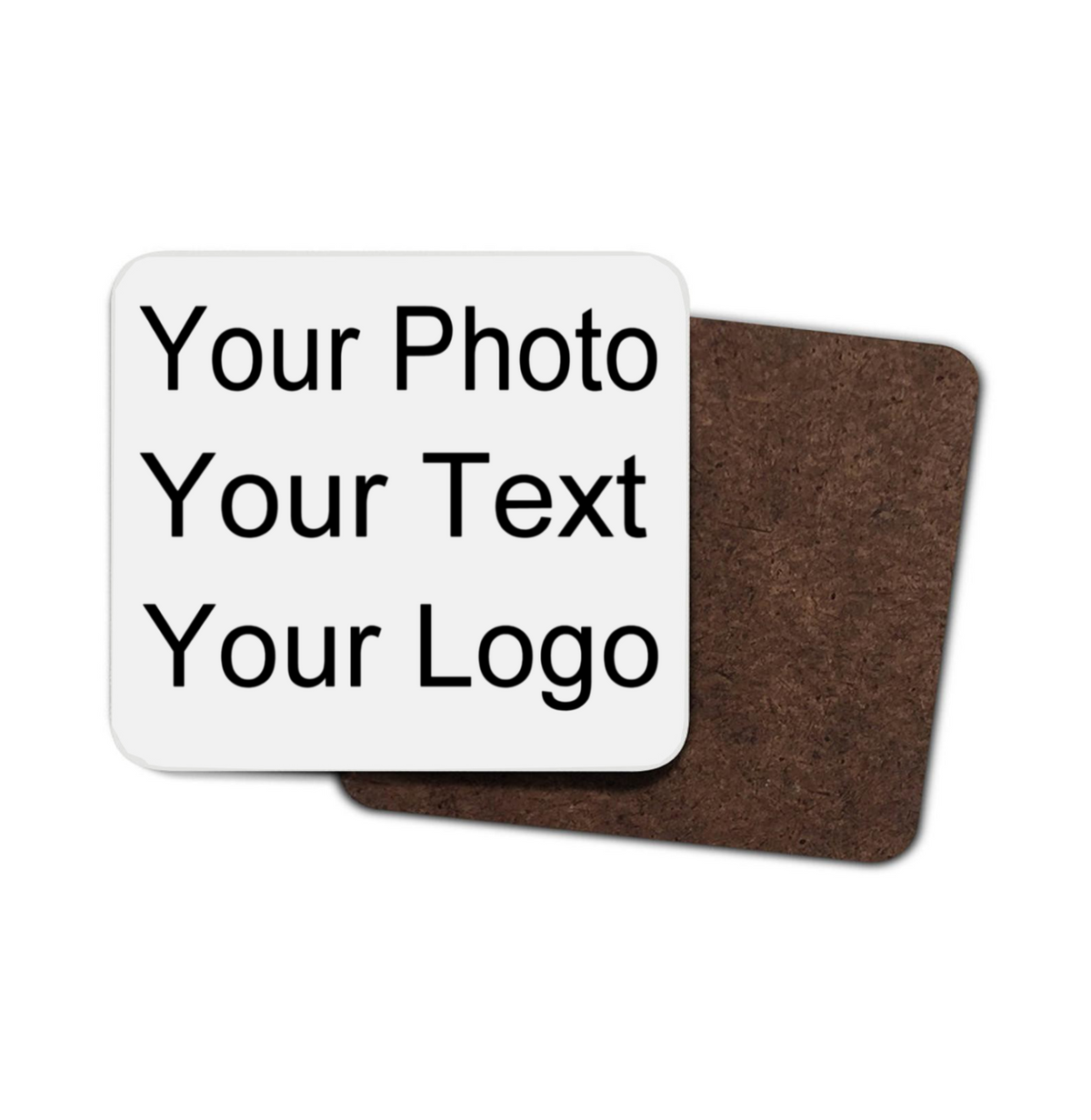 Personalise Your Own Text or Image Hardboard Coaster Personalise Your Own Text or Image Hardboard Coaster
