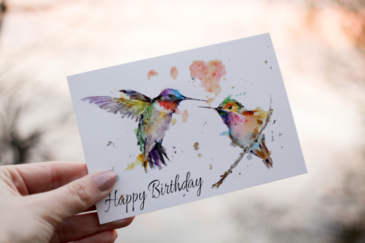 Hummingbird Birthday Card Hummingbird Birthday Card