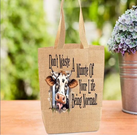 Cow Personalised Tote Bag Cow Personalised Tote Bag