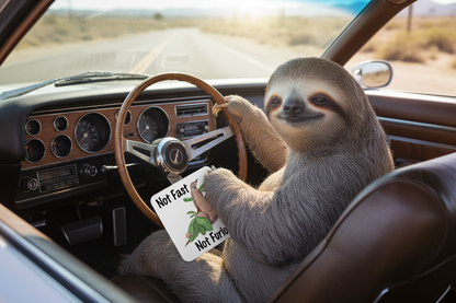 Not Fast, Not Furious Sloth Coaster Not Fast, Not Furious Sloth Coaster