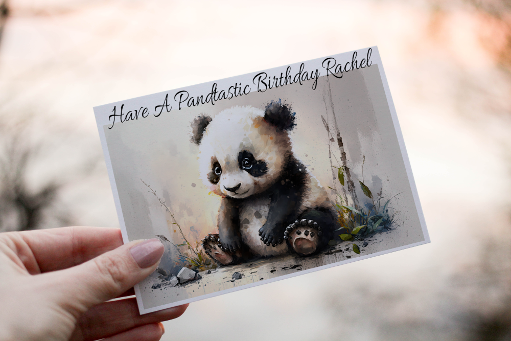 Cerdyn Pen-blwydd Arth Panda