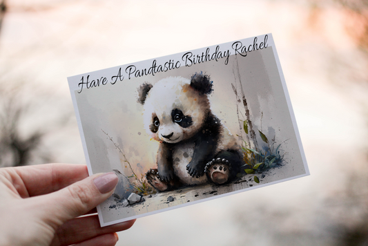 Cerdyn Pen-blwydd Arth Panda