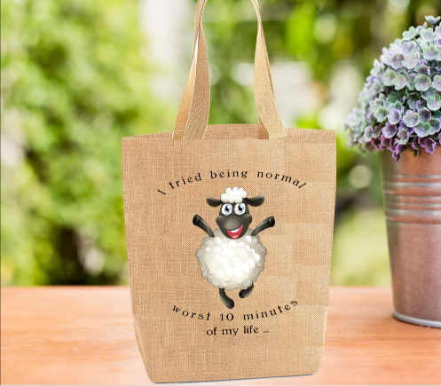 I Tried Being Normal Sheep Tote Bag I Tried Being Normal Sheep Tote Bag
