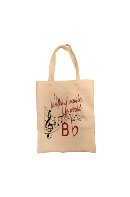 Music Notes Personalised Tote Bag Music Notes Personalised Tote Bag