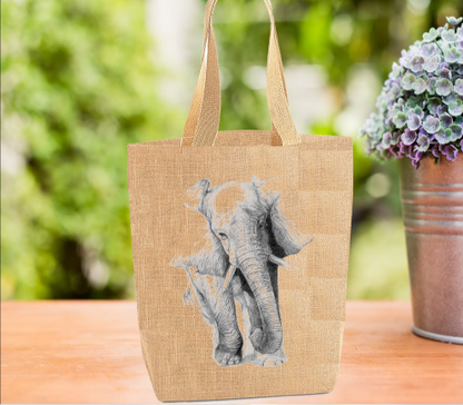 Elephant Personalised Tote Bag Elephant Personalised Tote Bag