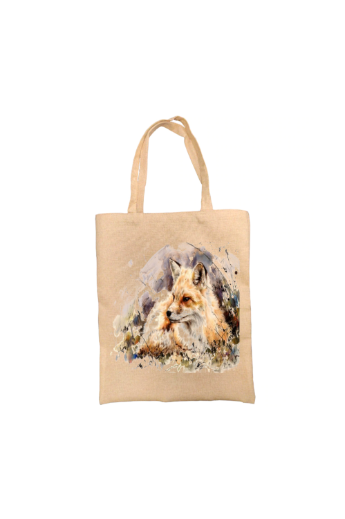Watercolour Fox Personalised Tote Bag Watercolour Fox Personalised Tote Bag