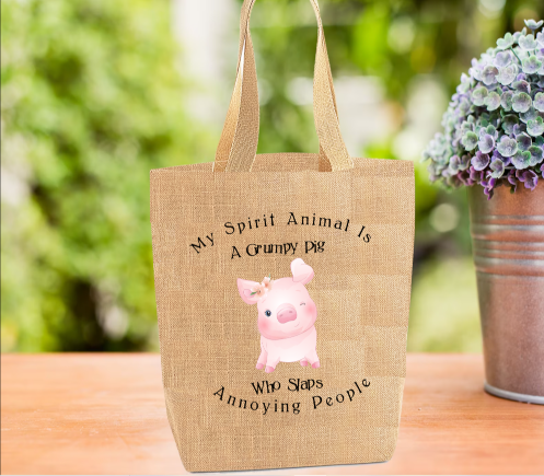 My Spirit Animal Pig Tote Bag My Spirit Animal Pig Tote Bag