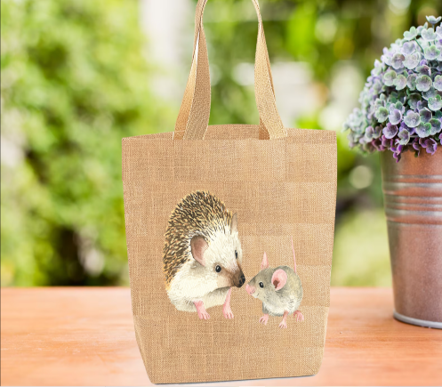 Hedgehog Personalised Tote Bag Hedgehog Personalised Tote Bag