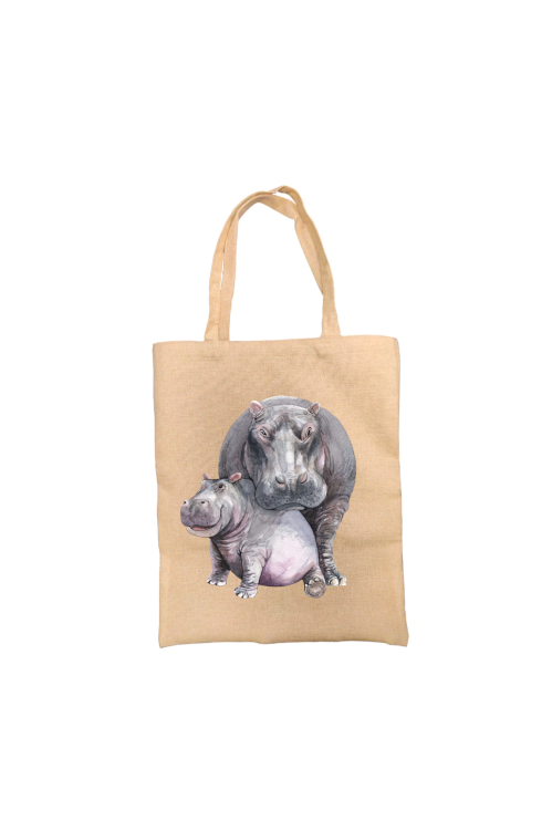 Hippo Personalised Tote Bag Hippo Personalised Tote Bag