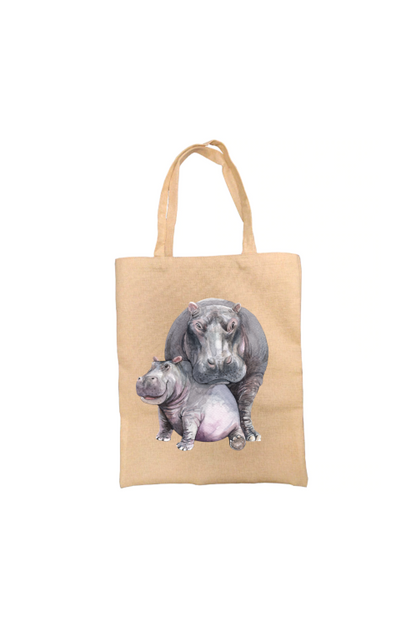 Hippo Personalised Tote Bag Hippo Personalised Tote Bag