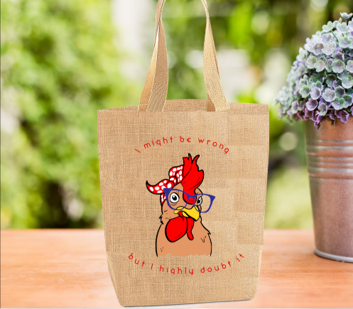 Chicken Personalised Tote Bag Chicken Personalised Tote Bag
