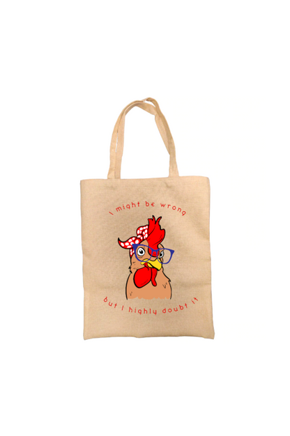 Chicken Personalised Tote Bag Chicken Personalised Tote Bag