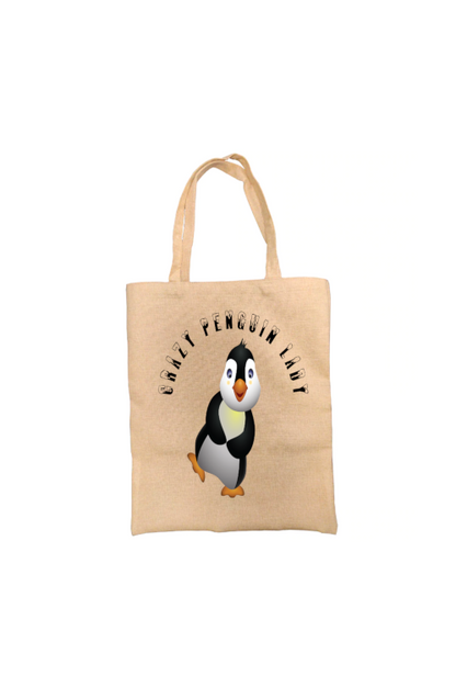Crazy Penguin Lady Tote Bag Crazy Penguin Lady Tote Bag