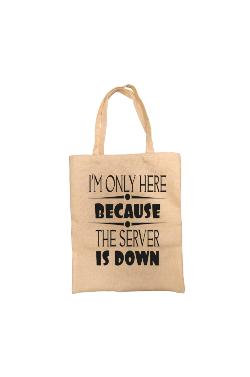 Server Down Funny Personalised Tote Bag Server Down Funny Personalised Tote Bag