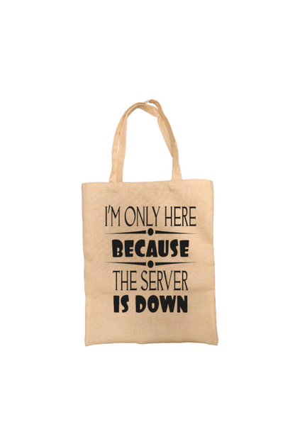 Server Down Funny Personalised Tote Bag Server Down Funny Personalised Tote Bag