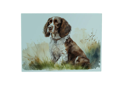 Brown Spaniel Glass Placemat Brown Spaniel Glass Placemat