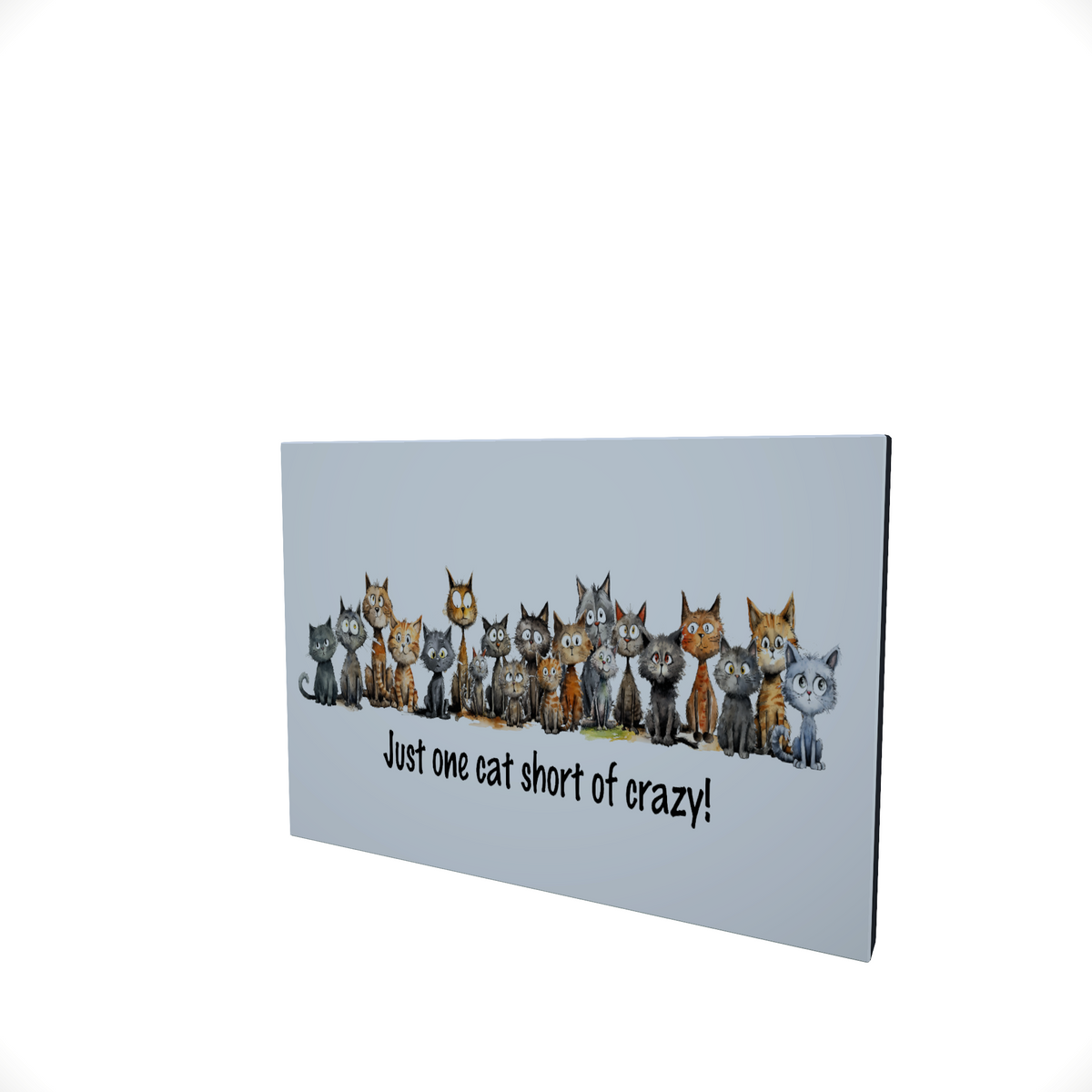 One Cat Short.... Glossy Aluminium Print One Cat Short.... Glossy Aluminium Print