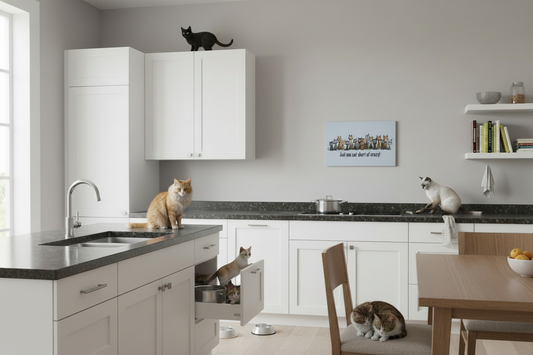 One Cat Short.... Glossy Aluminium Print One Cat Short.... Glossy Aluminium Print