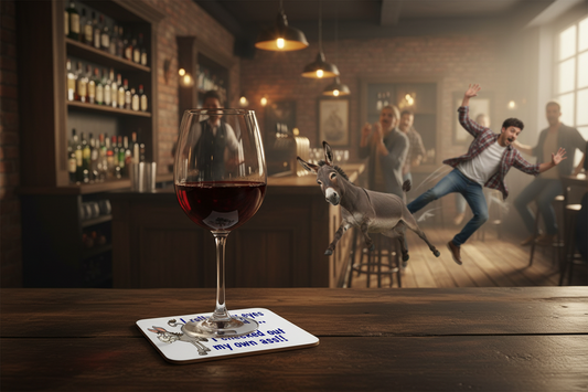 I Rolled My Eyes Donkey Hardboard Coaster I Rolled My Eyes Donkey Hardboard Coaster