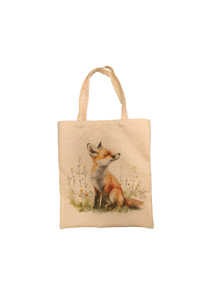 Fox in Wildflowers Personalised Tote Bag Fox in Wildflowers Personalised Tote Bag