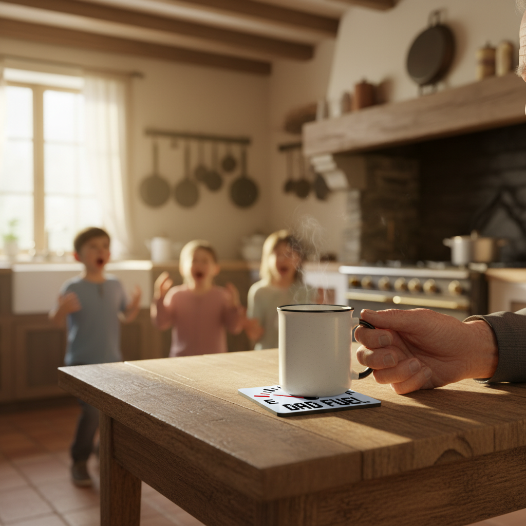 Dad Fuel Hardboard Coaster Dad Fuel Hardboard Coaster