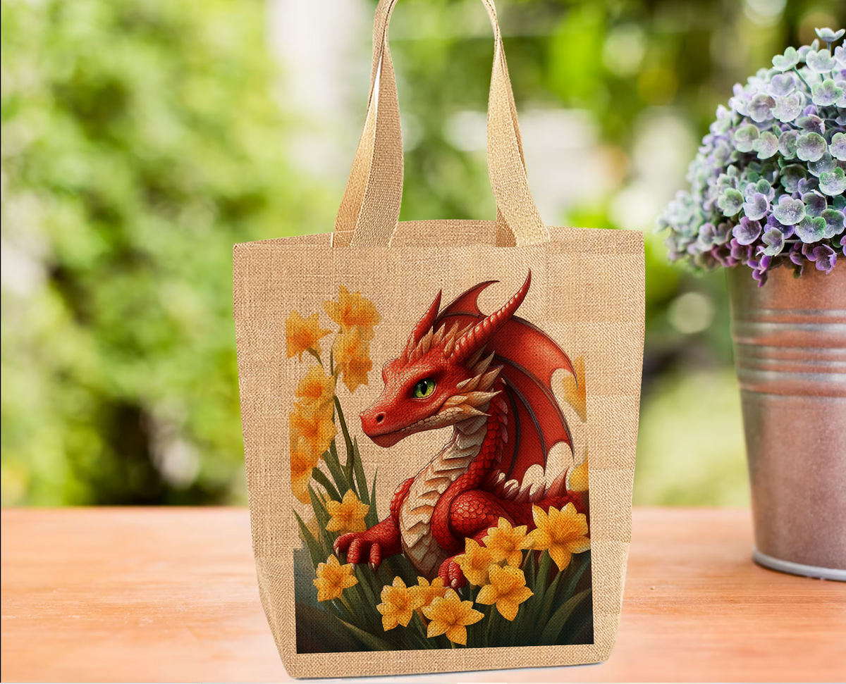 Dragon and Daffodils Tote Bag Dragon and Daffodils Tote Bag