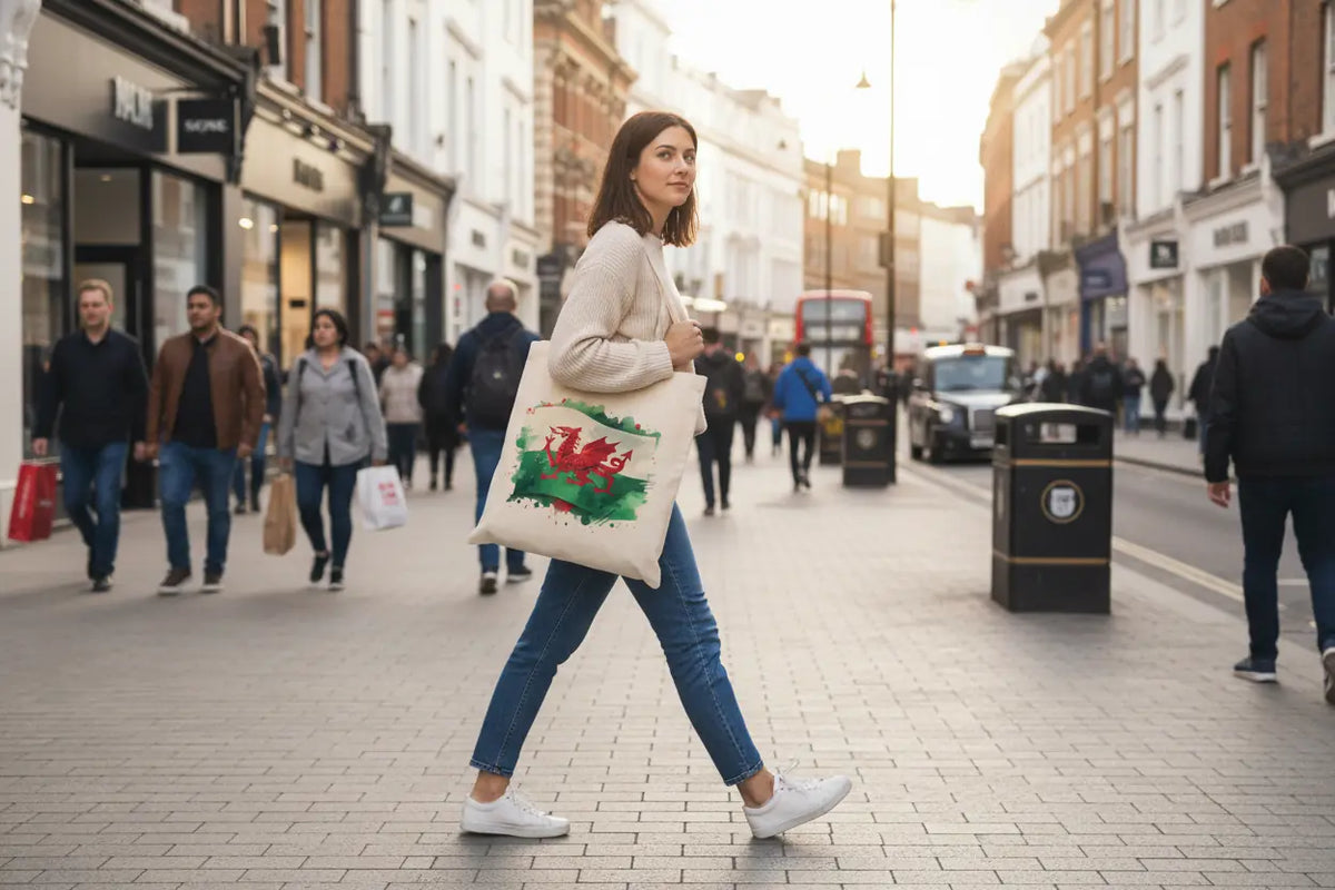 Welsh Flag Tote Bag Welsh Flag Tote Bag