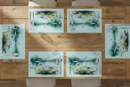 Dragonfly Glass Placemat Dragonfly Glass Placemat