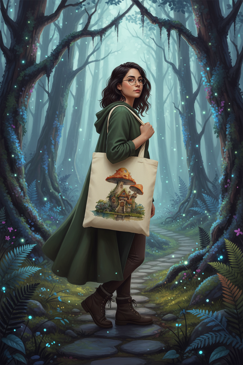 Fantasy Mushroom Tote Bag Fantasy Mushroom Tote Bag