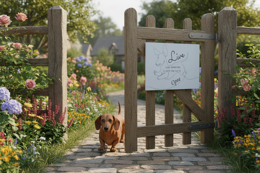 Live Like Someone Left The Gate Open..... Glossy Aluminium Print Live Like Someone Left The Gate Open..... Glossy Aluminium Print