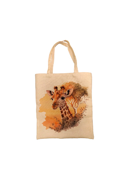 Sunset Giraffe Personalised Tote Bag Sunset Giraffe Personalised Tote Bag