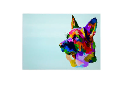 German Shepherd Glass Chopping Board, German Shepherd Worktop Saver German Shepherd Glass Chopping Board, German Shepherd Worktop Saver