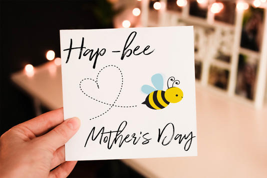 Hap-Bee Mother's Day Card, Wonderful Mum, Card for Mum Hap-Bee Mother's Day Card, Wonderful Mum, Card for Mum