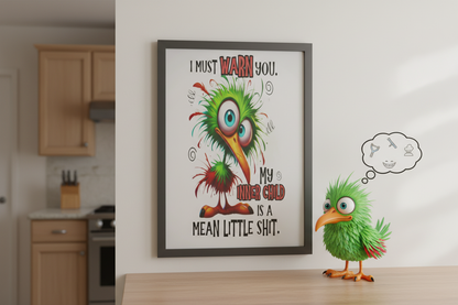 I Must Warn You My Inner Child..... Glossy Aluminium Print I Must Warn You My Inner Child..... Glossy Aluminium Print