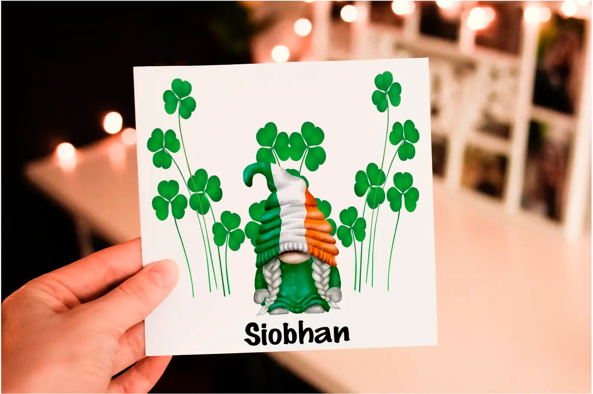 Cerdyn Pen-blwydd Corrach Gwyddelig – Shamrock